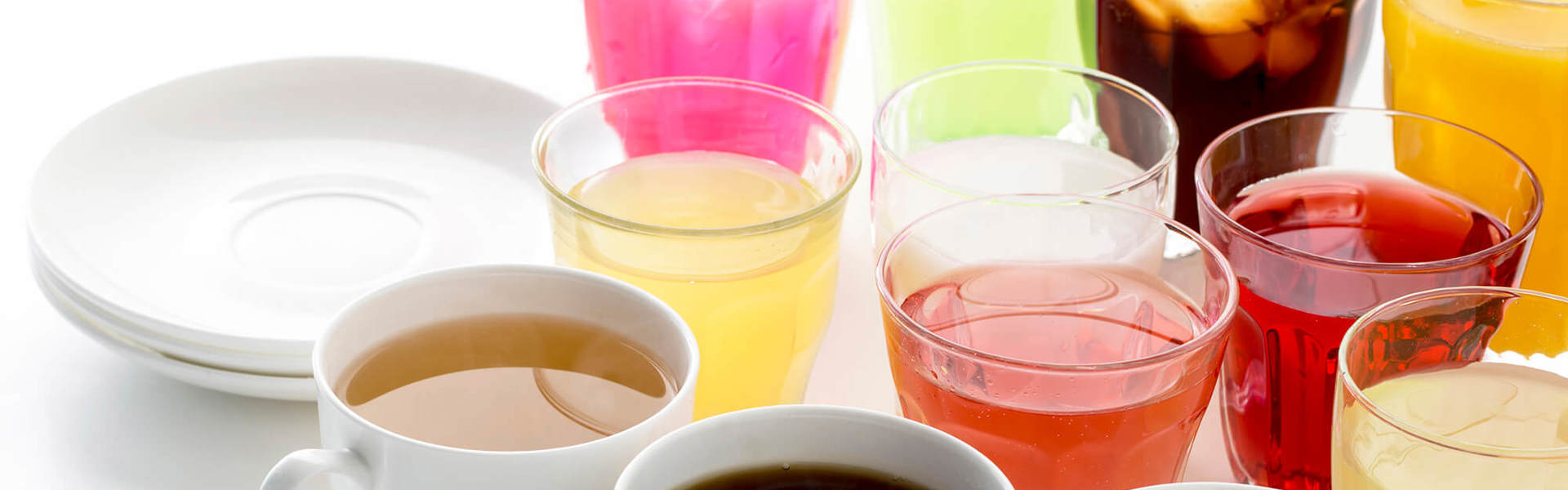 Various hot and cold drinks 
